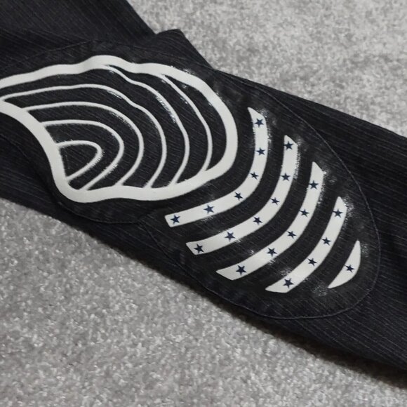 Stars & Stripes Knee Patch Breeches Pants Women Size 30 Black Button Zip Pocket - Picture 8 of 16